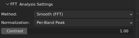 Analysis Settings